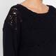 Elena Miro Crochet Sweater Black 