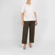 Elena Miro Stretch Jersey Trousers Khaki Green