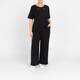 Elena Miro Embroidered Cotton T-Shirt Black