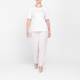 Elena Miro Embroidered T-Shirt White
