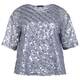 Elena Miro Sequin Top Steel 