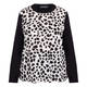 Elena Miro Print Top Black and White 