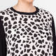 Elena Miro Print Top Black and White 