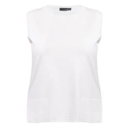 Elena Miro Knitted Top Ivory  - Plus Size Collection