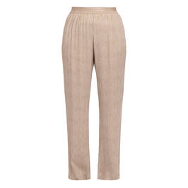 Elena Miro Pinstripe Trousers Camel and White  - Plus Size Collection