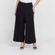 Elena Miro Jersey Wide Leg Trousers Black 