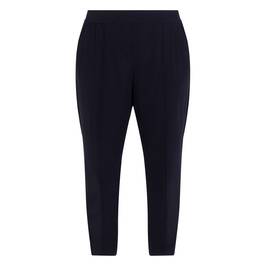Elena Miro Comfort Fit Jersey Trousers Black - Plus Size Collection