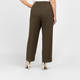 Elena Miro Stretch Jersey Trousers Khaki Green