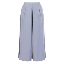 Elena Miro Chiffon Pleat Trouser Steel - Plus Size Collection
