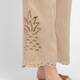 Elena Miro Linen Embroidered Trousers Sand 