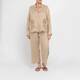 Elena Miro Linen Embroidered Trousers Sand 