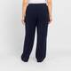 Elena Miro Scuba Jersey Palazzo Pants Navy 
