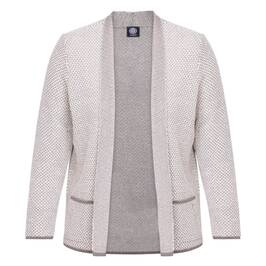 Faber Moss Stitch Cardigan Khaki - Plus Size Collection