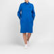 Faber Knitted High Neck Dress Cobalt 