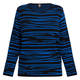 Faber Intarsia Knit Sweater Cobalt