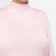 Faber Turtle Neck Jersey Top Pink 