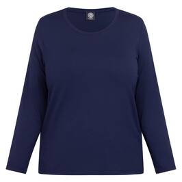 Faber Jersey Top Navy  - Plus Size Collection