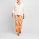 Faber Pull-On Trousers Orange and White 