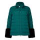 GAIA PUFFER JACKET WITH REMOVABLE FAUX FUR CUFF