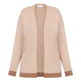 Gaia Life Wool Blend Cardigan Beige - Plus Size Collection