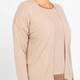 Gaia Life Wool Blend Cardigan Beige
