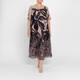 Gaia Dress Bamboo Print Camel