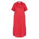 Gaia Life Short Sleeve Red Linen Dress 