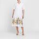 Gaia Life Cotton Blend Dress White 