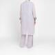 Gaia Life Pearl Grey Long Duster Jacket With Sequin Cuff