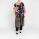 Gaia Life Long Printed Jacket Camel 
