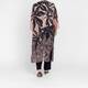 Gaia Life Long Printed Jacket Camel 