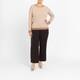 Gaia Life Wool Blend Knitted Tunic Beige