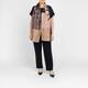 Gaia Life Satin Leaf Print Scarf
