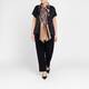 Gaia Life Satin Leaf Print Scarf
