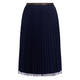 Gaia Life Pleated Pull-On Tulle Skirt Navy 