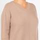 Gaia Life Ribbed V-Neck Sweater
