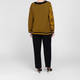 Gaia Life Intarsia Sweater Black and Ochre 