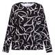 Gaia Life Ribbon Print Jersey Top Grey 