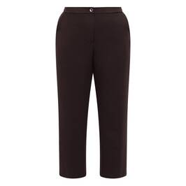 Gaia Life Straight Leg Trouser Brown - Plus Size Collection