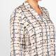 Gaia Life Satin Tunic Ink Print Beige