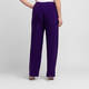 Georgedé Satin Jersey Trousers Violet