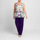 Georgedé Floral Georgette Twinset Violet 