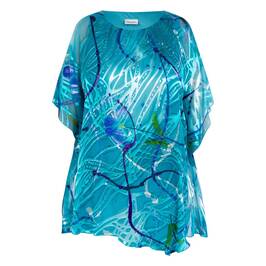 Godske Devoree Tunic Turquoise - Plus Size Collection