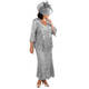 Ann Balon silver Italian lace 3 piece set 