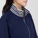 Joseph Ribkoff Stripe Trim Full Zip Jacket Navy