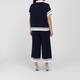 Joseph Ribkoff Contrast Trim Knitted Polo Top Navy