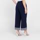 Joseph Ribkoff Embroidered Hem Trousers Navy 