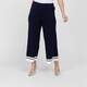Joseph Ribkoff Knitted Contrast Trim Trousers Navy