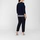 Joseph Ribkoff Jersey Embroidered Top Navy 