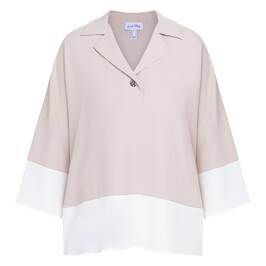 Joseph Ribkoff Jersey Tunic Beige  - Plus Size Collection